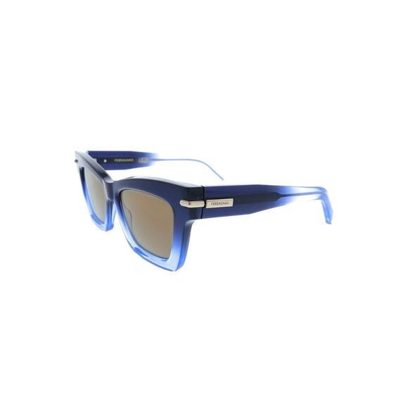 NEW!!! Salvatore Ferragamo SF2031S 415 Blue Square-Frame Women\'s Authentic main image 5
